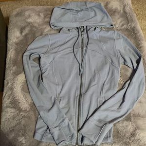 Lululemon hooded define jacket *nulu size 4 light blue